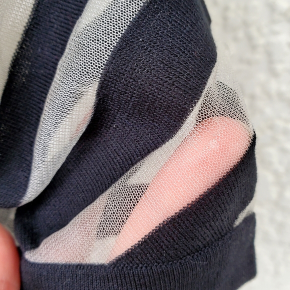 Vintage Valentino Top Black & White Small Medium - Picture 5 of 8